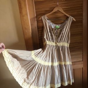 Empire waist sleeveless sundress